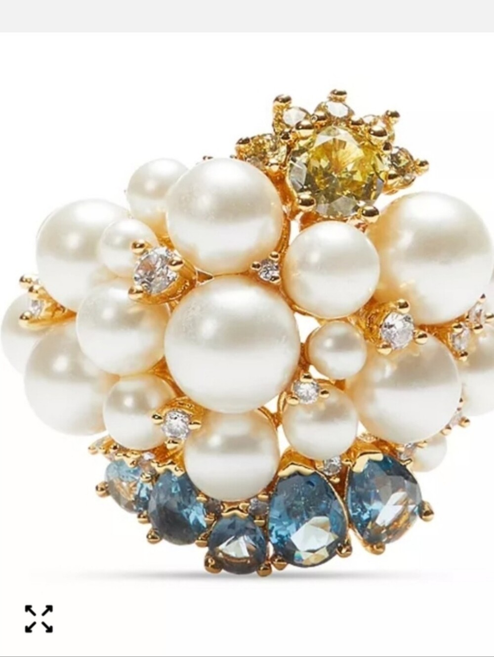 Kate Spade Rain Or Shine Statement Ring Size 8 New - Picture 5 of 8